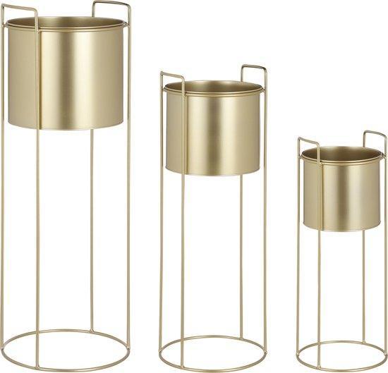 2dekans | Mica Decorations Favani Bloempot op Standaard -, Huis en Inrichting, Woonaccessoires | Overige, Zo goed als nieuw, Ophalen of Verzenden