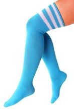 Sokken Blauw Witte Strepen 36-41 Dames Heren Unisex Lichtbla, Kleding | Dames, Nieuw, Carnaval, Ophalen of Verzenden