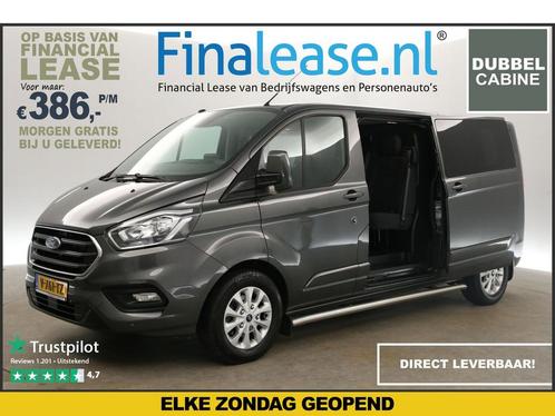 Ford Transit Custom 320 2.0 TDCI L2H1 Limited DC Cam €386pm, Auto's, Bestelauto's, Lease, Handgeschakeld, Diesel, Ford, Zilver of Grijs