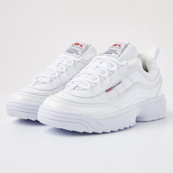 IVY Dames chunky lage sneakers laklaag - Wit - maat 36, Kleding | Dames, Schoenen, Wit, Nieuw, Verzenden