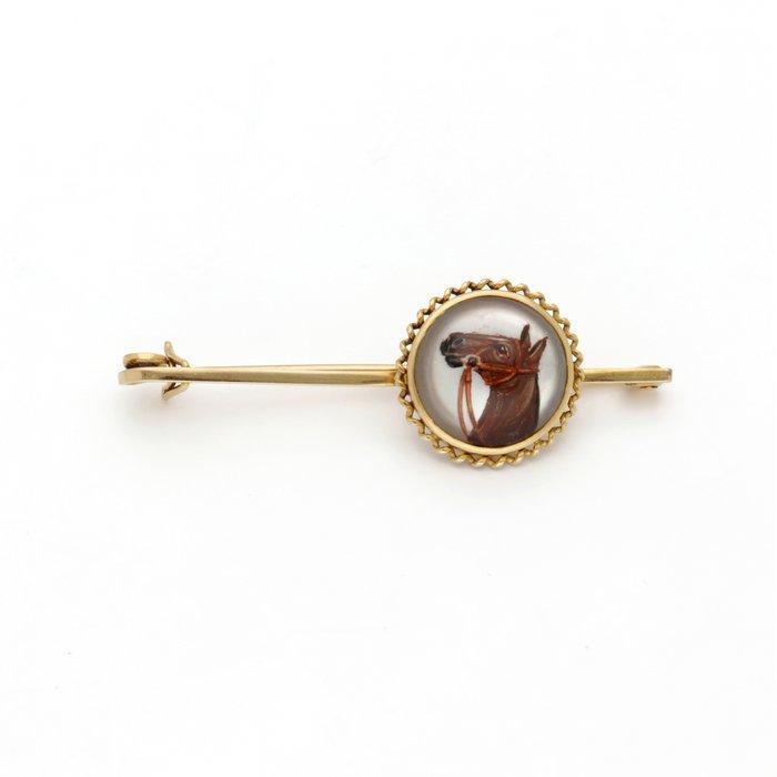 Broche - 18 karaat Geel goud, Sieraden, Tassen en Uiterlijk, Antieke sieraden