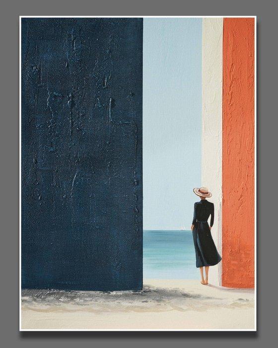 Clelia - Seaward Interlude, Antiek en Kunst, Kunst | Schilderijen | Modern