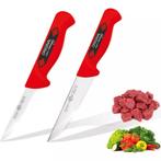 Eikaso Solingen Slagersmessenset – 2-delig – Rood Handva, Ophalen of Verzenden, Nieuw, Overige materialen, Bestekset
