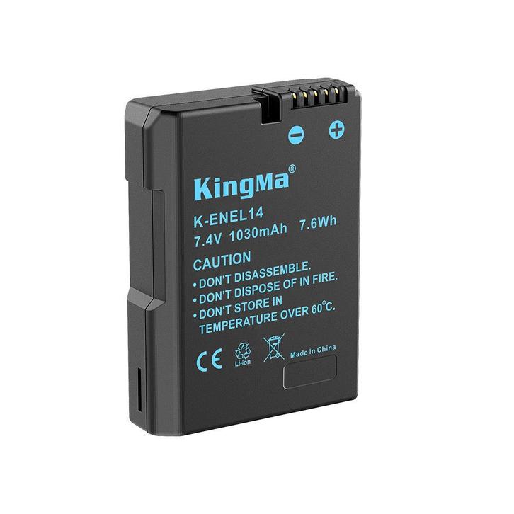 KingMa Accu voor Nikon EN-EL14 - 1030mAh (Nieuw), Audio, Tv en Foto, Fotografie | Fotostudio en Toebehoren, Nieuw, Verzenden