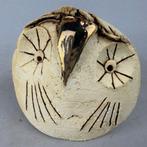 Ewa Budzowska - No reserve- the OWL- with 24carat gold), Antiek en Kunst