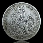 Peru. 1 Sol, Prata 1895 (Zonder minimumprijs)