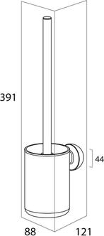 Tiger Cooper - Wc borstel met houder - Zonder boren met, Ophalen of Verzenden, Zo goed als nieuw