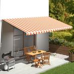 vidaXL Vervangingsdoek voor luifel 6x3 m geel en oranje, Tuin en Terras, Verzenden, Nieuw