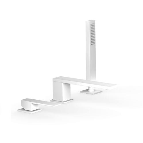 Badrandkraan Tres Slim Exclusive met Handdoucheset Rechte, Doe-het-zelf en Verbouw, Sanitair, Kraan, Nieuw, Ophalen of Verzenden