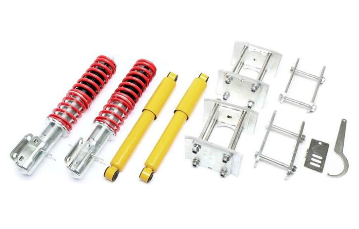 Volkswagen Caddy 1 schroefset verlagingsset, Auto-onderdelen, Ophanging en Onderstel, Nieuw, Volkswagen, Ophalen of Verzenden