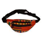 Afrikaanse print heuptasje / Fanny pack - Oranje / gele bogo, Sieraden, Tassen en Uiterlijk, Tassen | Damestassen, Ophalen of Verzenden