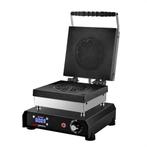 GGM Gastro | Wafelijzer - Enkel - Digitaal - 1,2 kW - Vorm:, Verzenden, Nieuw in verpakking, Overige typen