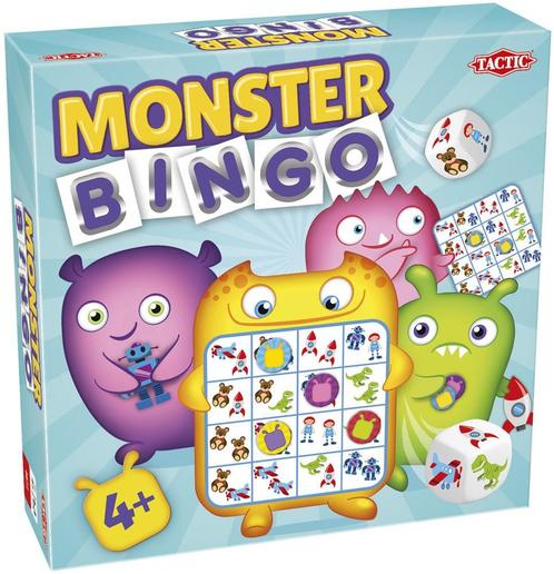 Monster Bingo | Tactic - Kinderspellen, Hobby en Vrije tijd, Gezelschapsspellen | Bordspellen, Nieuw, Verzenden