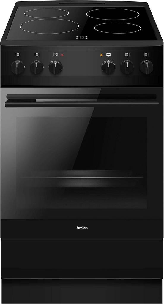Amica Shc 11509 Sm Vrijstaande Fornuis Met Keramische, Witgoed en Apparatuur, Fornuizen, Nieuw, 85 tot 90 cm, Ophalen of Verzenden