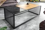 Design salontafel ARCHITECTURE 100cm zwart wild eiken, Huis en Inrichting, Ophalen of Verzenden, Nieuw