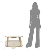 KOFFIETAFEL SHARON CM Ø 75X40, Huis en Inrichting, Ophalen of Verzenden, Nieuw