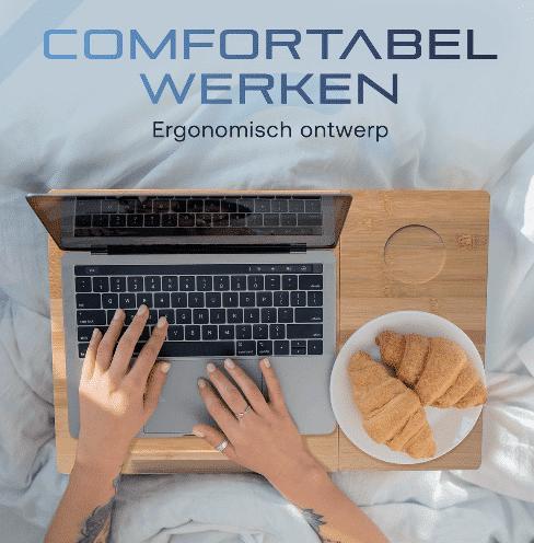 Stane 2-in-1 bedtafel met laptopstandaard, Computers en Software, Laptopstandaarden, Nieuw, Ophalen of Verzenden