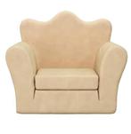 Zachte Kinderslaapbank 2-in-1 van Pluche – Crème, Verzenden, Nieuw