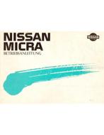 1989 NISSAN MICRA INSTRUCTIEBOEKJE DUITS, Auto diversen, Handleidingen en Instructieboekjes