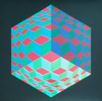 Victor Vasarely (after) - HAT - 6, Antiek en Kunst