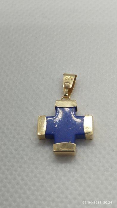 Zonder Minimumprijs - Kruishanger - 14 karaat Geel goud, Sieraden, Tassen en Uiterlijk, Antieke sieraden