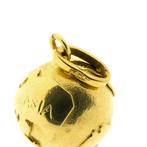 18 Krt. Gouden wereldbol hanger (gouden hanger, geelgoud), Ophalen of Verzenden, Gebruikt, Goud, Overige merken