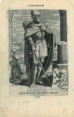 Portrait of Henry III, Count of Louvain, Antiek en Kunst, Kunst | Etsen en Gravures