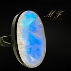 Exclusieve ring met maansteen - gezet in Argent 925 925