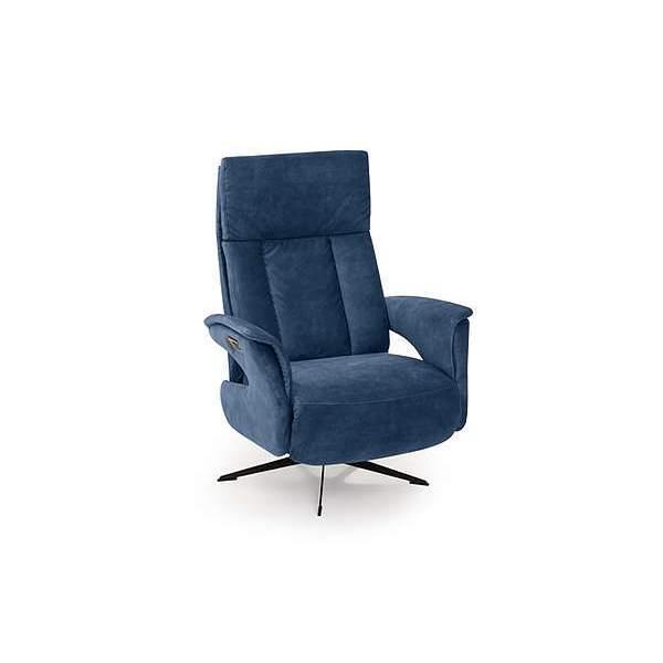 Relaxfauteuil Haarlo - relaxfauteuils - Blauw, Huis en Inrichting, Stoelen, Blauw, Nieuw, Stof