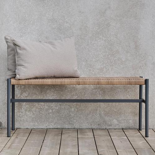 *WOONWINKEL* Brafab DK Tuinbankje Antraciet Aluminium Met Ro, Tuin en Terras, Tuinsets en Loungesets, Nieuw, Kunststof, Verzenden