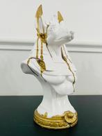PYTHIA(1993) - PYTHIA(1993) - Buste, Anubi gold - 25 cm -, Antiek en Kunst