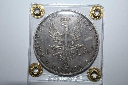 Eritrea. Umberto I. Tallero da 5 Lire 1891, Postzegels en Munten, Munten | Europa | Niet-Euromunten