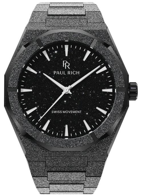 Paul Rich Frosted Star Dust II Void Black VOID03 horloge, Sieraden, Tassen en Uiterlijk, Horloges | Heren, Staal, Nieuw, Staal