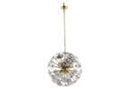 Modern design hanglamp INFINITY HOME 65cm glas goud hanglamp, Ophalen of Verzenden, Nieuw