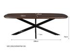 Jesper Danish Oval Brown 230 cm-31021, Huis en Inrichting, Tafels | Eettafels, Ophalen of Verzenden, Nieuw