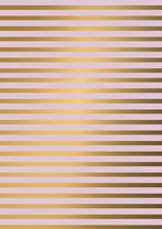 Inpakpapier Gestreept inpakpapier Roze Goud K601310 -, Ophalen of Verzenden, Nieuw, Overige typen