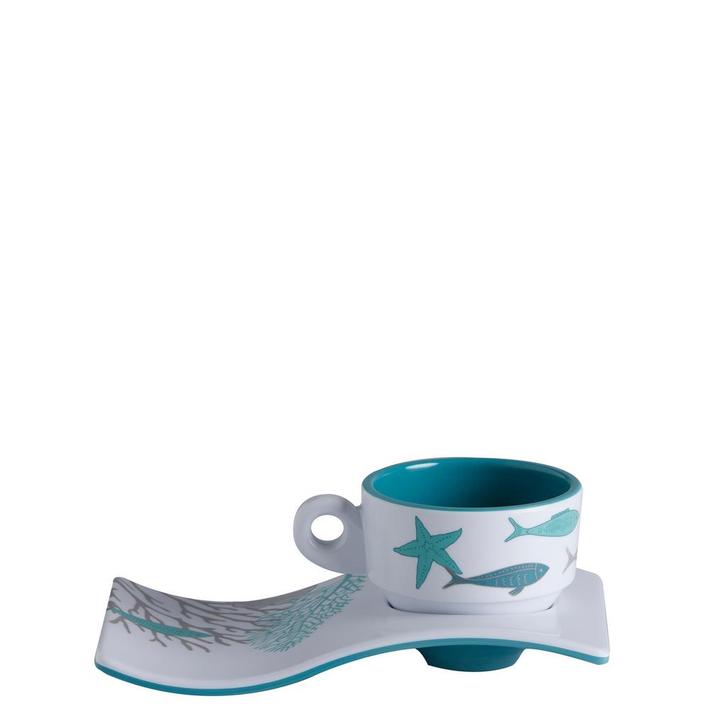 Scheepsservies Coastal Espresso Kop en Schotel - 6 Stuks, Watersport en Boten, Overige Watersport en Boten, Nieuw, Ophalen of Verzenden