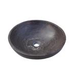 Waskom Sanilux Nature Rond Natuursteen 38x12 cm Antraciet, Ophalen of Verzenden, Nieuw, Overige typen