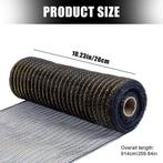 Decomesh metallic zwart gouddraad 26 cm rol 9 meter voor, Ophalen of Verzenden, Nieuw
