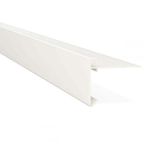 Aluminium daktrim 60x64mm, 2.5m. Wit, RAL 9010, Tuin en Terras, Palen, Balken en Planken, Ophalen of Verzenden