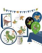 Dino party set - complete set voor Dinosaurus kinderfeestje, Ophalen of Verzenden, Nieuw