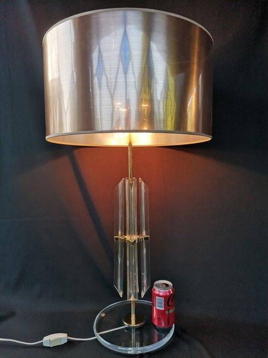 Tafellamp - XXL - Kristal, Metaal, Plastic, Antiek en Kunst, Antiek | Lampen