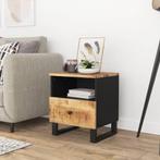 vidaXL Nachtkastje massief mangohout en bewerkt hout, Minder dan 45 cm, Verzenden, Nieuw, Minder dan 55 cm