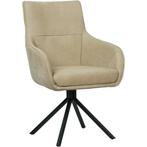 Leren draaibare eetkamerstoel Fancy, Ophalen of Verzenden, Nieuw, Leer, Industrieel, Modern, Scandinavisch