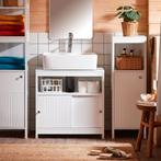 SoBuy Wastafelonderkast - BZR185-W - MDF - 60 x 60 x 30 cm -, Huis en Inrichting, Verzenden, Nieuw