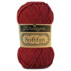 Scheepjes Softfun - 2492 wijnrood - Katoen/Acryl Garen, Hobby en Vrije tijd, Breien en Haken, Ophalen of Verzenden, Nieuw