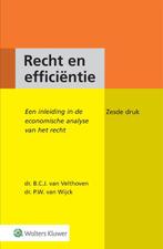 Recht en efficiëntie 9789013141467 P.W. van Wijck, Boeken, Verzenden, Zo goed als nieuw, P.W. van Wijck