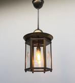 Plafondlamp - Messing, Glas - Hallamp / lantaarn