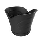 Bama Tulipano Bloempot 5L 34.5x19x30 cm 4 Stuks Antraciet, Huis en Inrichting, Verzenden, Nieuw