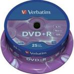 Verbatim DVD+R 4.7 GB Matt Silver 25 stuks, Verzenden, Nieuw
